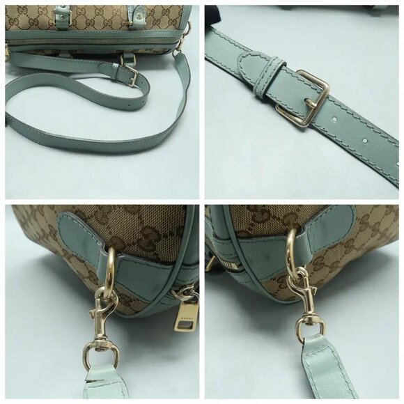 GUCCI Boston Brown Cloth Satchel 1045-021025 - Picture 8 of 12